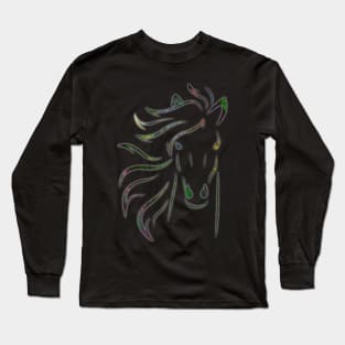 colorful horse Long Sleeve T-Shirt